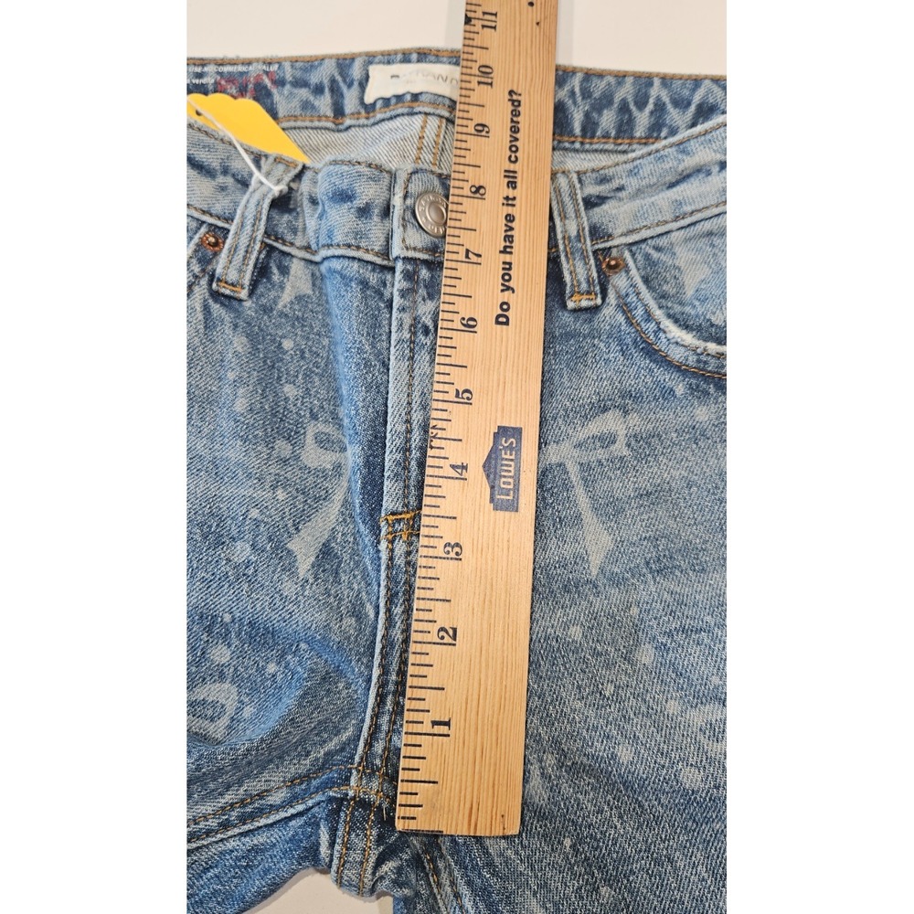 Baykan Denim Sample Ribbon Jeans 1 of a Kind Bow Pattern Coquette Y2K Balletcore - Picture 7 of 10